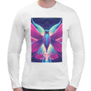 Neon Mandala Hummingbird Men Long Sleeves T-shirt