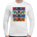 Tiger Neon Psychedelic Men Long Sleeves T-shirt