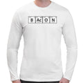 Bacon Periodic Table | Super Soft T-shirt | Cotton Crew Neck Long sleeve T Shirt Men's