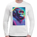 Neon Rave Gorilla Men Long Sleeves T-shirt