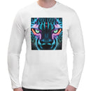Neon Rave Cheetah Men Long Sleeves T-shirt