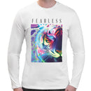 Fearless Neon Tiger | Super Soft T-shirt | Cotton Crew Neck Long sleeve T Shirt Men's