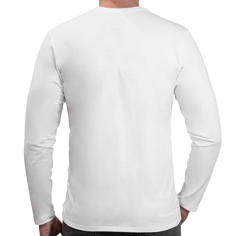 Neon Rave Owl | Super Soft T-shirt | Cotton Crew Neck Long sleeve T Shirt Men's