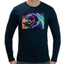 Neon Party Bear Men Long Sleeves T-shirt