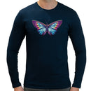 Neon Butterfly Men Long Sleeves T-shirt