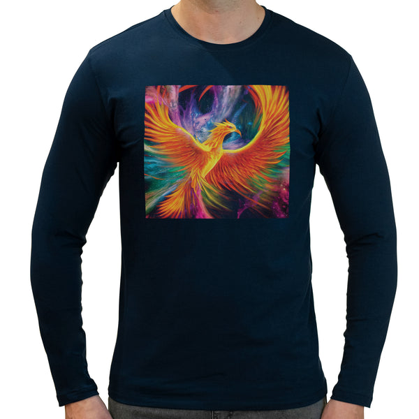 Phoenix | Super Soft T-shirt | Cotton Crew Neck Long sleeve T Shirt Men's