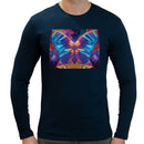 Neon Rave Butterfly Men Long Sleeves T-shirt