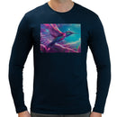 Neon Hummingbird Men Long Sleeves T-shirt