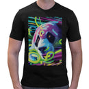 Neon Rave Panda Men Short Sleeves T-shirt