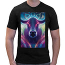 Neon Cow | Super Soft T-shirt | Cotton Crew Neck Short sleeve T Shirt Men's