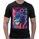 Neon Rave Lion Men Short Sleeves T-shirt