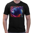 Bear Neon Rave | Super Soft T-shirt | Cotton Crew Neck Short sleeve T Shirt Men's