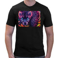 Neon Cheetah | Super Soft T-shirt | Cotton Crew Neck Short sleeve T Shirt Men's