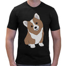 Cute Corgi Men Short Sleeves T-shirt