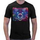 Bear Neon Rave | Super Soft T-shirt | Cotton Crew Neck Short sleeve T Shirt Men's