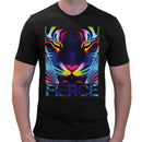 Fierce Neon Tiger Men Short Sleeves T-shirt