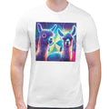Neon Llama | Super Soft T-shirt | Cotton Crew Neck Short sleeve T Shirt Men's