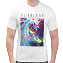 Fearless Neon Tiger | Super Soft T-shirt | Cotton Crew Neck Short sleeve T Shirt Men's