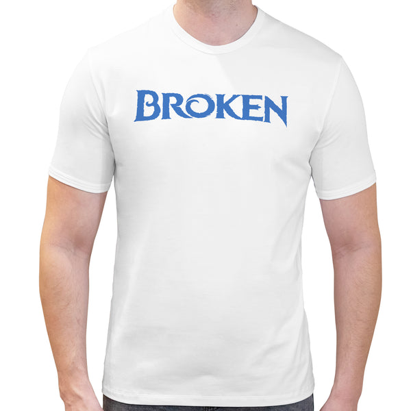 Broken Spoof Logo | Super Soft T-shirt | Cotton Crew Neck Short sleeve T Shirt Men's