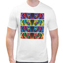 Tiger Neon Psychedelic Men Short Sleeves T-shirt