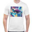 Trippy Neon Turtle | Super Soft T-shirt | Cotton Crew Neck Short sleeve T Shirt Men's