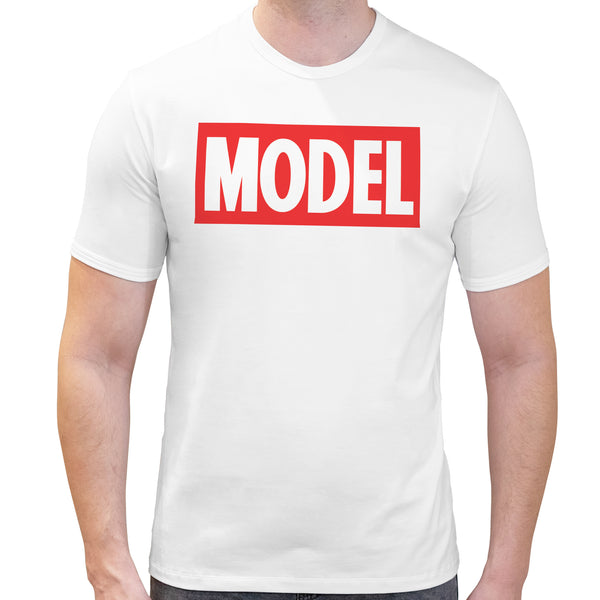 Model spoof logo | Super Soft T-shirt | Cotton Crew Neck Short sleeve T Shirt Men's
