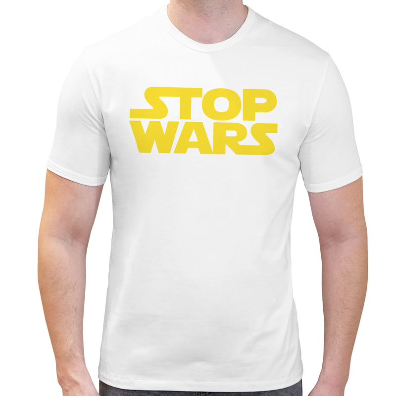 Stop Wars | Super Soft T-shirt | Cotton Crew Neck Short sleeve T Shirt Men's