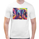 Elephant Neon Men Short Sleeves T-shirt