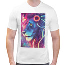 Neon Rave Lion Men Short Sleeves T-shirt