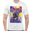 Elephant Rainbow Neon Men Short Sleeves T-shirt