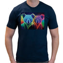 Neon Rainbow Koala | Super Soft T-shirt | Cotton Crew Neck Short sleeve T Shirt Men's