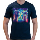 Neon Llama Women Short Sleeves T-shirt