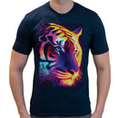 Tiger Neon Psychedelic Men Short Sleeves T-shirt