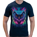 Neon Rave Owl Men Short Sleeves T-shirt