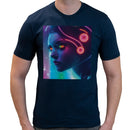 Raver Girl Neon | Super Soft T-shirt | Cotton Crew Neck Short sleeve T Shirt Men's