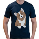 Cute Corgi Men Short Sleeves T-shirt