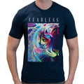 Fearless Neon Tiger | Super Soft T-shirt | Cotton Crew Neck Short sleeve T Shirt Men's
