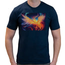 Cosmic Phoenix | Super Soft T-shirt | Cotton Crew Neck Short sleeve T Shirt Men's