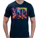 Elephant Neon Men Short Sleeves T-shirt