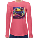 Frog Neon Women Long Sleeves T-shir