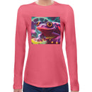 Frog Neon Women Long Sleeves T-shirt