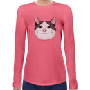 Awkward Cat Smile Meme | Women long sleeves t-shirt