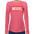 Model | Super Soft Women T-shirt Long sleeve | Cotton Crew Neck Long sleeve Tees Women