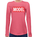 Model Women Long Sleeves T-shirt