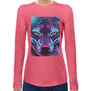 Neon Wolf Women Long Sleeves T-shirt