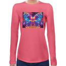 Neon Rave Butterfly Women Long Sleeves T-shirt