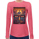 Trippy Third Eye | Women long sleeve T-shirt