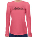 Bacon Periodic Table | Women long sleeves t-shirt