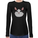 Awkward Cat Smile Meme | Women long sleeves t-shirt