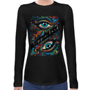 Trippy Third Eye | Women long sleeve T-shirt